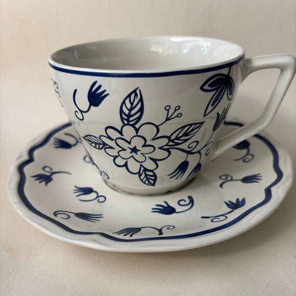 IKEA Blue + White 'Arv Idyll' Mug and Saucer - Picture 5 of 8